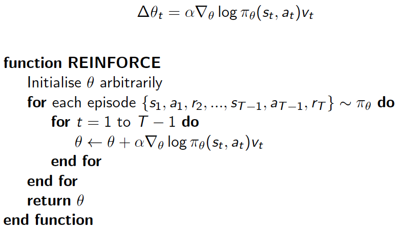 REINFORCE Algorithm